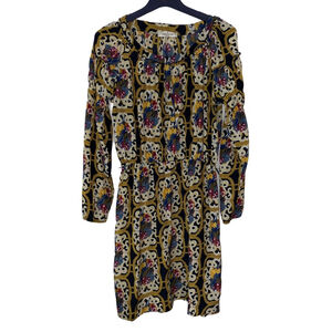 Women's Griffin Paris Versace Inspired Print Long Sleeve Midi Dress Size Large